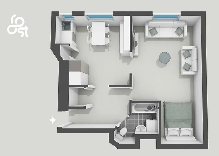 Magnificent Sea View! Luminous 1 Bedroom For Max 4